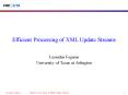 Efficient Processing of XML Update Streams PowerPoint PPT Presentation