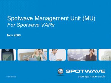 Spotwave Management Unit MU For Spotwave VARs