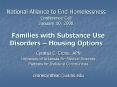 National Alliance to End Homelessness Conference Call January 10, 2008 Families with Substance Use D PowerPoint PPT Presentation