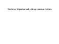 The Great Migration and African American Culture PowerPoint PPT Presentation