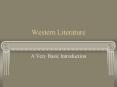 Western Literature PowerPoint PPT Presentation