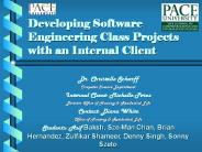 Developing Software Engineering Class Projects with an Internal Client