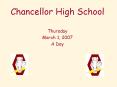 Chancellor High School PowerPoint PPT Presentation