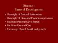 Director - Pastoral Development PowerPoint PPT Presentation
