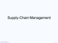 SupplyChain Management PowerPoint PPT Presentation