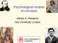 Psychological models of concepts PowerPoint PPT Presentation