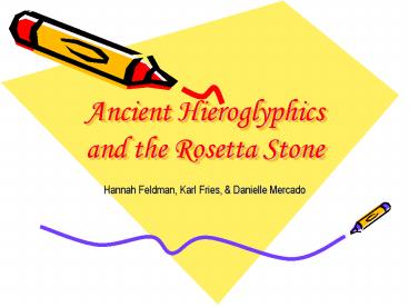 Ancient Hieroglyphics and the Rosetta Stone