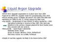 Liquid Argon Upgrade PowerPoint PPT Presentation
