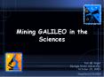 Mining GALILEO in the Sciences PowerPoint PPT Presentation