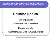 Lutherans and Other Denominations PowerPoint PPT Presentation