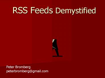 RSS Feeds Demystified