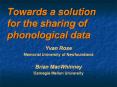 Towards a solution for the sharing of phonological data PowerPoint PPT Presentation