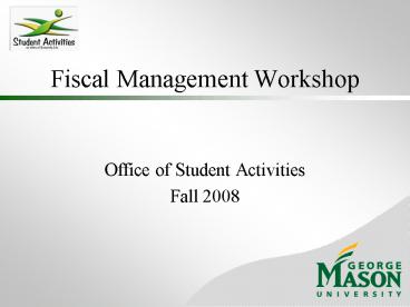 Fiscal Management Workshop