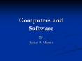 Computers and Software PowerPoint PPT Presentation