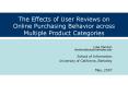 The Effects of User Reviews on Online Purchasing Behavior across Multiple Product Categories PowerPoint PPT Presentation