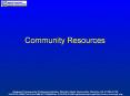 Community Resources PowerPoint PPT Presentation