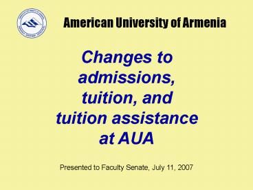 American University of Armenia