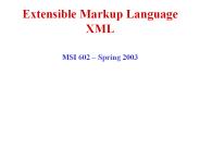 Extensible Markup Language XML