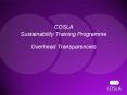COSLA Sustainability Training Programme Overhead Transparencies PowerPoint PPT Presentation