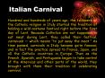 Italian Carnival PowerPoint PPT Presentation