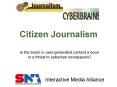 Citizen Journalism PowerPoint PPT Presentation