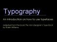 Typography PowerPoint PPT Presentation