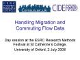 Handling Migration and Commuting Flow Data PowerPoint PPT Presentation