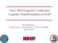 Navy 2004 Logistics Conference PowerPoint PPT Presentation
