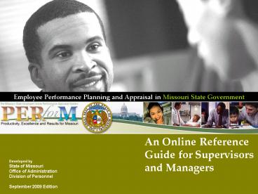 Employee Performance Planning and Appraisal in Missouri State Government