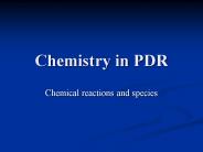 Chemistry in PDR