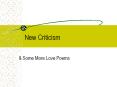 New Criticism PowerPoint PPT Presentation