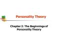 Personality Theory PowerPoint PPT Presentation