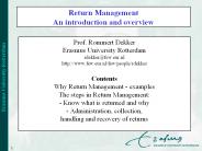 Return Management