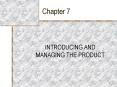 INTRODUCING AND MANAGING THE PRODUCT PowerPoint PPT Presentation
