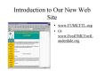 Introduction to Our New Web Site PowerPoint PPT Presentation