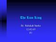 The Lion King PowerPoint PPT Presentation