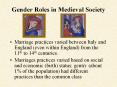 Gender Roles in Medieval Society PowerPoint PPT Presentation