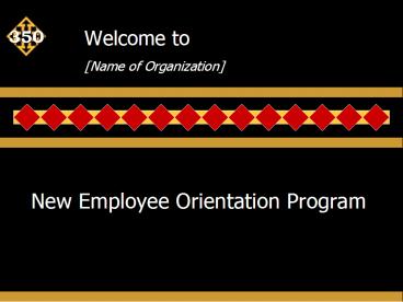 New Employee Orientation Program