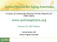 Active Options for Aging Americans PowerPoint PPT Presentation