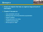 Arrays