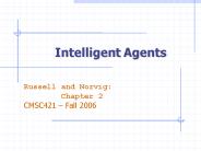 Intelligent Agents