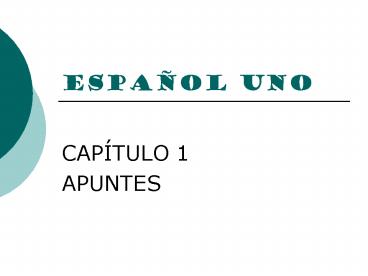 ESPAOL UNO