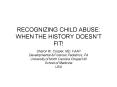 RECOGNIZING CHILD ABUSE: WHEN THE HISTORY DOESNT FIT PowerPoint PPT Presentation