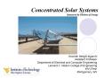Concentrated Solar Systems Sponsored by Division of Energy PowerPoint PPT Presentation
