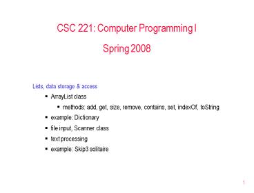 Overview and History