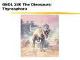 GEOL 240 The Dinosaurs: Thyreophora PowerPoint PPT Presentation