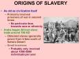 ORIGINS OF SLAVERY PowerPoint PPT Presentation