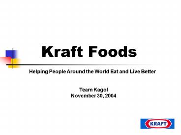 Kraft Foods