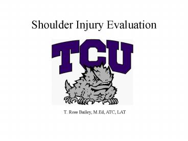 Shoulder Injury Evaluation