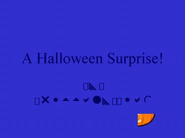 A Halloween Surprise